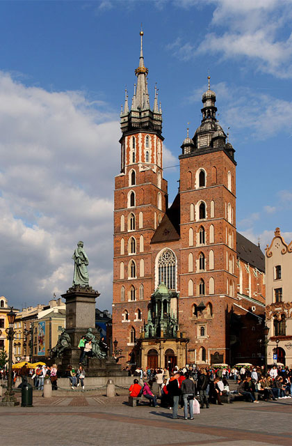 Cracovie, la basilique de Notre-Dame