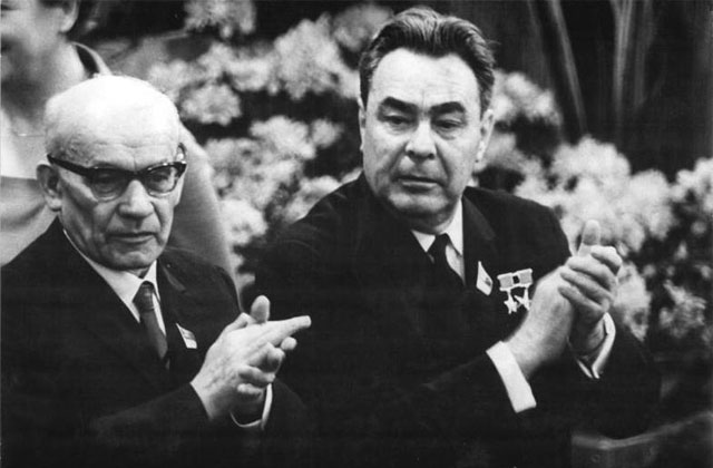 Brejnev et Gomulka à Berlin en 1967