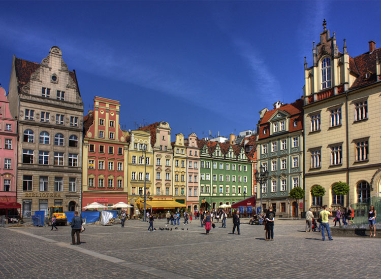 La vieille ville de Wroclaw